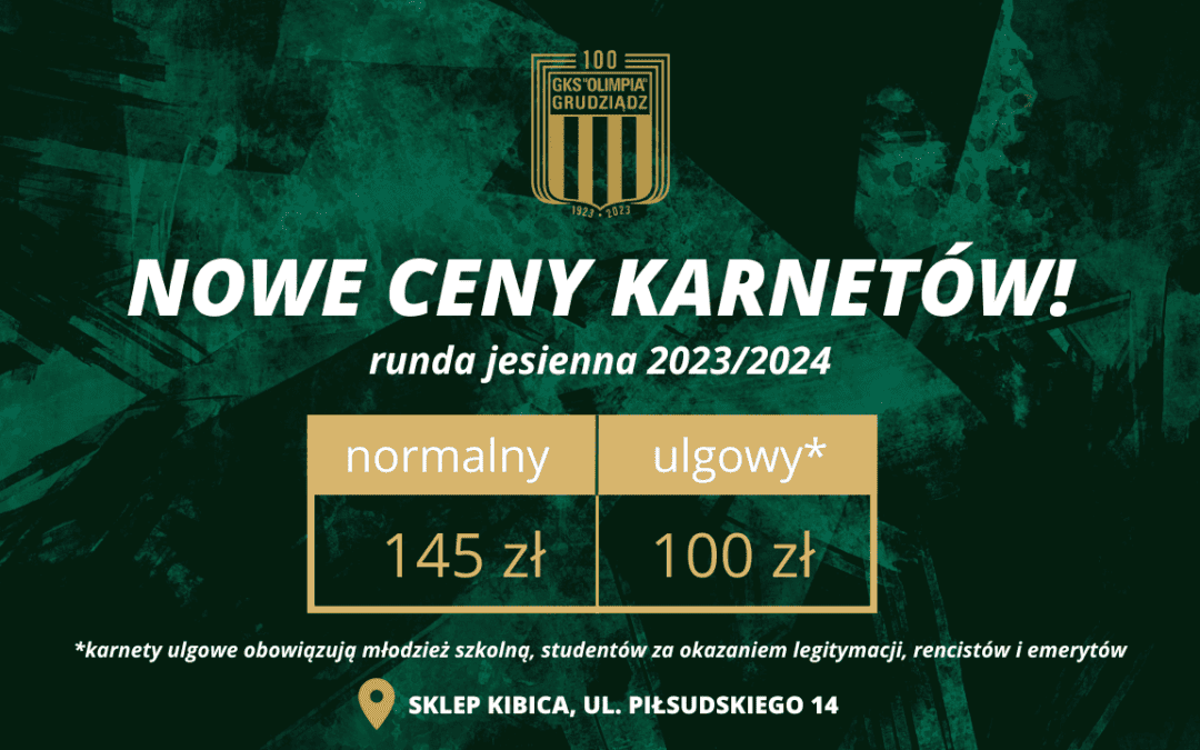 Nowe ceny karnetów – z karnetem się opłaca!