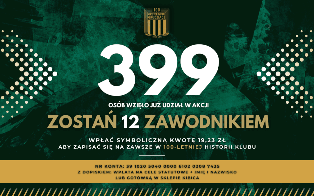 Akcja 1923 kibiców wciąż w grze!