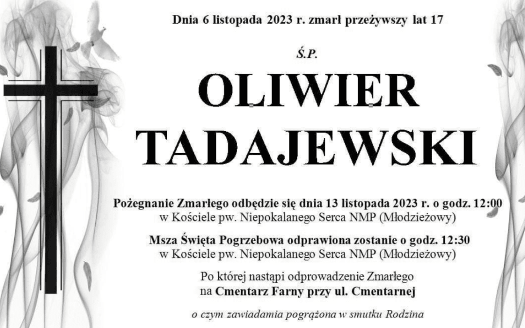 Pożegnanie Oliwiera.