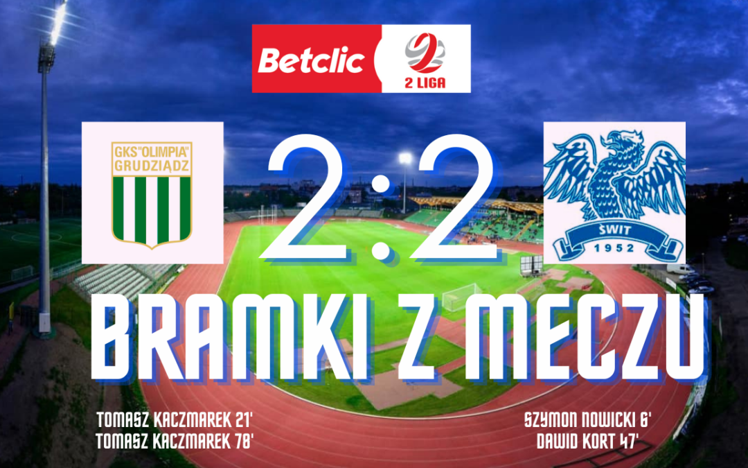 Olimpia Grudziądz – Świt Szczecin 2:2 [BRAMKI]